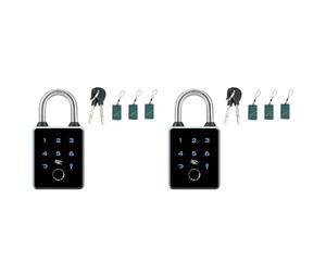 Mcnhbdgg 2X TTLOCK Smart Padlock APP Control Mot de Passe Étanche Carte IC RFID Bluetooth Antivol Sac à Bagages Serrure de Porte Électronique
