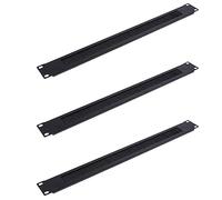 Mcnhbdgg 3 Pièces 1U 19 Pouces Rack Mount Plaque D'Obturation en Rack Blanc Brosse Réseau Panneau Serveur Armoire Gestion des Câbles