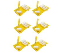 Mcnhbdgg 36 PièCes Mini Rouleau de Peinture en Mousse Kit de DéCoration de Peinture 2 Pouces Plateau de Rouleau de Peinture Ensemble pour Brosse de RéParation de Peinture Murale