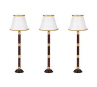 Mcnhbdgg 3X 1/12 de PoupéEs Miniature LumièRe LED Lampadaire Le Commutateur Une Piles sans Exploité