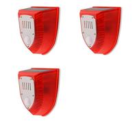 Mcnhbdgg 3X Alarme Répulsif Animaux Anti Sanglier Alarme Professionnelle Antivol Clignotant Télécommande Sirène Capteur Alarme