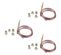 Mcnhbdgg 3X Four à Gaz 900mm Ensemble de Thermocouple Universel M6X0.75 avec Thermocouple de Remplacement Des Écrous (15)