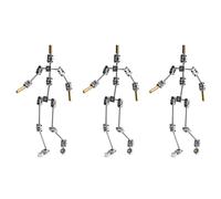 Mcnhbdgg 3X Kit D'Armature - Squelette de Marionnette en Métal à Monter Soi-Même, Facile à Assembler, de Personnage Animé, pour Animation en Stop Motion