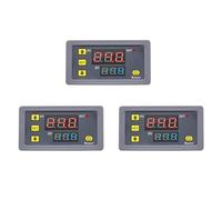 Mcnhbdgg 3X Relais Temporisé NuméRique Affichage LED Minuterie de Cycle Interrupteur de Commande Relais Temporisé RéGlable Interrupteur Temporisé AC110-220V