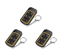 Mcnhbdgg 3X Télécommande Sans 8 Canaux Multi-Fréquence pour Porte de Garage Rechargeable, Copie Pleine Fréquence, Télécommande Jaune
