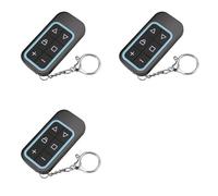Mcnhbdgg 3X Télécommande Sans 8 Canaux Multi-Fréquence pour Porte de Garage Rechargeable, Copie Pleine Fréquence, Télécommande Bleue