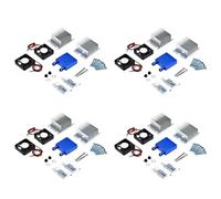 Mcnhbdgg 4 Ensemble Mini Climatiseur Kit de DIY Thermoélectrique Refroidisseur Peltier Système de Refroidissement de Réfrigération + Ventilateur pour Outil Domestique
