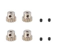 Mcnhbdgg 4 Pièces Engrenage de Moteur à Pignon Métallique avec Arbre de 2,3 mm 48DP M0.6 M0.8 pour Voiture RC 1/12 1/16 7075-370/380/390,16T