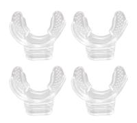 Mcnhbdgg 4PC Silicone PlongéE sous-Marine Embout RéGulateur Tuba Embout Buccal ÉQuipement de PlongéE sur-Toxique Anti-Allergie SéCurité Silicone