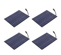 Mcnhbdgg 4X 12 V 5.2 W Mini Panneau Solaire En Polysilicium Panneau Solaires En Polysilicium Epoxy Solaire Module DIY Module Chargeur de Batterie + Sortie CC