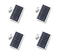 Mcnhbdgg 4X 5V Haute Puissance USB Panneau Solaire Extérieur Étanche Randonnée Camping Cellules Portables Batterie Chargeur Solaire pour Téléphone Portable