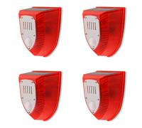 Mcnhbdgg 4X Alarme Répulsif Animaux Anti Sanglier Alarme Professionnelle Antivol Clignotant Télécommande Sirène Capteur Alarme