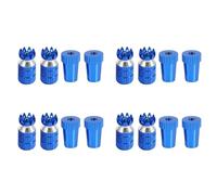Mcnhbdgg 4X Aluminium TéLéCommande ÉMetteur BâTon ContrôLeur des ExtréMitéS Thumb Rocker Filetage M3 pour TX Futaba / / pour DX6I DX7S DX8 DX9 Taranis, Bleu