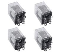 Mcnhbdgg 4X Bobine DC 12V 10A 240VAC 28VDC Relais Electromagnetique DPDT JQX-13F2Z