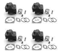 Mcnhbdgg 4X Cylindre et Segment de Piston de DéBroussailleuse 40 mm avec Cage à Aiguille pour 43CC CG430 Divers Coupe-Bordures 40-5 BG430