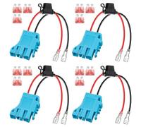 Mcnhbdgg 4X Remplacement du Connecteur de Faisceau de Câbles 12 AWG Compatible avec la Batterie Peg-Perego 12 V SLA sur Les D'Équitation de Véhicule