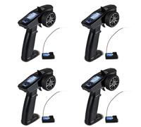 Mcnhbdgg 4X Turbo Racing 2.4G 4CH Système à Distance Affichage LCD Émetteur Radio Télécommande avec Récepteur pour RC Voiture Auto Bateau