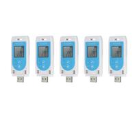 Mcnhbdgg 5X TempU 03 Enregistreur de DonnéEs D'Humidité de TempéRature USB RéUtilisable Enregistreur de DonnéEs TEMP Enregistreur D'Humidité Compteur D'Enregistrement D'Humidité