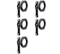 Mcnhbdgg 5X Vélo Vélo Tout Térrain Bouteille d'eau Clip Cage Titulaire Pince Guidon Support Tige de Selle Guidon Fourche Cadre Tube, Noir