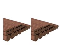 Mcnhbdgg 64 Tiges de Cheville en Bois de Noyer de 7 Tailles, 15 cm de Long, 4/6/8/10/12/15/18 Mm