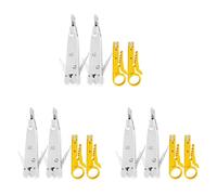 Mcnhbdgg 6x Outil de Poinçonnage Professionnel IDC RJ45 RJ11 Cat5E Cat6 Réseau Télécom Câble de Téléphone Prise Impact Terminal Outils D'Insertion