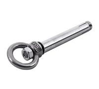 Mcnhbdgg 8Pcs Boulons à Oeil D'Ancrage de Bouclier de Style Brut en Acier Inoxydable M6 x 82 mm, Argent