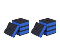 Mcnhbdgg 8x Patins Antivibratoires, 50 X 50 X 22 Mm, Amortisseurs de Vibrations Mécaniques, Patins D'Isolation en Caoutchouc Robuste, Trou Pré-Percé de 9,5 Mm
