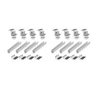 Mcnhbdgg 8X Support de de Panneau Solaire Rail de Panneau PhotovoltaïQue Module de Fixation de de Panneau Solaire avec Milieu pour Toit TrapéZoïDal 30 mm