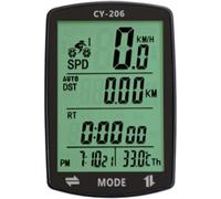 Mcnhbdgg Compteur de Vitesse de Vélo Odomètre sans Étanche Ordinateur de Vélo Multi-Fonction Chronomètre et Montre D'Arrêt