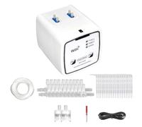 Mcnhbdgg Dispositif D'Arrosage Intelligent Wi-Fi, Double Pompe, Système D'Irrigation Goutte à Goutte Automatique et Chronométré, Contrôleur par Application pour Fleurs de Jardin