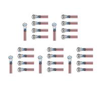 Mcnhbdgg Interrupteur à Bouton-Poussoir de 12 mm, 25 Pièces avec Faisceau Pré-Câblé 12 V 24 V, Verrouillage Automatique, Interrupteur Métallique Rond Étanche à LED