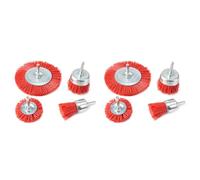 Mcnhbdgg Kit de Brosse D'Extrémité En Nylon de Brosse de Coupe de Abrasif de Filament de Nylon de 8 Pièces Convient pour L'Outil Rotatoire de Perceuse avec la Tige de 1/4 Pouce