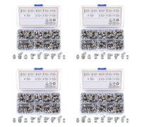Mcnhbdgg Kit de Raccords de Graisse Métriques 240 Pièces, M6 M8 M10 45 Assortiment de Zerk de Graisse Hydraulique à 90 Degrés pour Graisse Mécanique Coudée