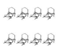 Mcnhbdgg Kit de Support Croisé de Mât D'Antenne WiFi 16 Pièces de Matériel de de Pince à Boulon en U pour Antenne WiFi Extérieure, Antenne Lora