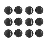 Mcnhbdgg Lot de 12 Balles de Tennis PréDéCoupéEs pour Pieds de Meubles et Protection du Sol, RevêTement en Feutre RéSistant et, Noir