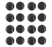 Mcnhbdgg Lot de 16 Balles de Tennis PréDéCoupéEs pour Pieds de Meubles et Protection du Sol, RevêTement en Feutre RéSistant et, Noir