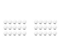 Mcnhbdgg Lot de 30 Squares de Dés Blancs Vierges de 22 mm en Acrylique D12 Arrondis pour Le, Le Plaisir, L'Autocollant de Bricolage et l'enseignement des Mathématiques
