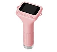 Mcnhbdgg Microscope de Poche Portable pour Enfants, 1000 X 1080p, Numérique, Écran 2 Pouces