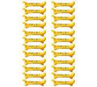 Mcnhbdgg Niveaux à Bulle de Ligne de Suspension de Niveau de ChaîNe de 24 PièCes pour L'Arpentage de Nivellement, les MéTiers Du Bâtiment, la MaçOnnerie, Etc. (Jaune)