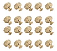 Mcnhbdgg Paquet de 20 Boutons D'Armoire en ou Brossé de 1,2 Pouces Boutons D'Armoire de Cuisine MoletéS Boutons de Tiroir en ou Boutons de Commode Ronds
