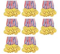 Mcnhbdgg Paquet de 240 Médailles de Gagnant en Plastique Doré pour Enfants - Parfait pour Le Sport, la Compétition et Les Cadeaux de Fête