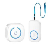 Mcnhbdgg Porte-Clés Sans SOS D'Urgence avec Bouton, Fonctionnalité D'Appel D'Urgence pour Enfants et Personnes Âgées, Système avec Prise EU, Blanc.