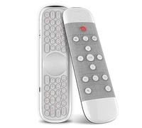 Mcnhbdgg Q40 Télécommande Vocale 2,4 G Clavier sans Air Mouse Apprentissage IR Micro-Type Gyro Rétroéclairé Blanc