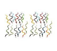 Mcnhbdgg Reptile en Plastique Animal Serpent Modèle Jouet 24Pcs Multicolore