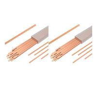 Mcnhbdgg Tiges de Brasage à 15% D'Argent, Kit de Soudure à L'Argent pour, 40 Tiges de Brasage Revêtues de Flux de 25,4 cm pour Cuivre et Plomberie.