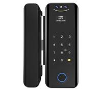 Mcnhbdgg Tuya Smart Locks 3D pour la Porte en Verre-Wifi Wifi Empreinte D'Empreinte Digitale Carte de Reconnaissance Du Mot de Passe Biométrique Application de e Clé