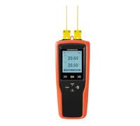 Mcnhbdgg YET-620 Thermomètre à Double Canal pour Laboratoire et Industriel avec Sonde de Type K