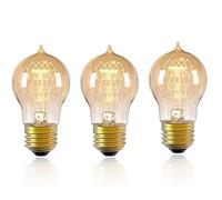 MCNUSS Ampoules LED Edison, Ampoule Edison À Intensité Variable 40W, Ampoules Décoratives En Verre Ambré Vintage, Paquet De 3
