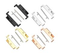 MCNVNEFSAW Adaptateur de connexion de bracelet de montre en métal, 1 paire, pièce de rechange facile for installer for bracelets de montre de 18 for 22 mm Fermoir(GOLD)