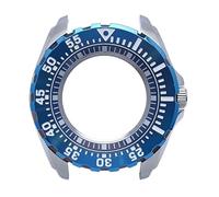 MCNVNEFSAW Boîtier 601 44 mm for montres for hommes, boîtier en acier, pièces de montre for mouvement NH35 NH36, boîtier/cadran, accessoires, boîte verre saphir boîtier de montre(4)